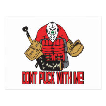 Dont Puck With Me Postcards