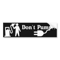 Don't Pump - Jump to electric bumpersticker
