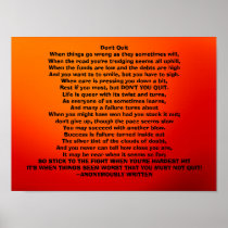 Don't Quit Print