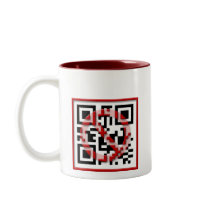 Don't scan me. coffee mug