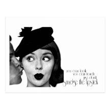 Don't Smudge the Lipstick Postcard