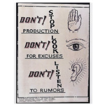 Dont' Stop Production, Don't Stop For Excuses, Don Flyers