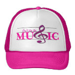 Don't Stop The Music Pink Accent Hat