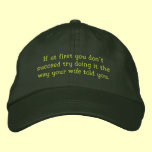 Don't Succeed - Funny hat embroidered hats