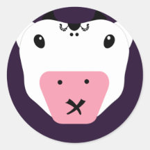 Don't Tell Secret Cute Kawaii Cow Stickers
