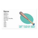 Dont Touch My Wood Business Card Templates