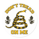 Don't Tread On Me 2 Round Sticker