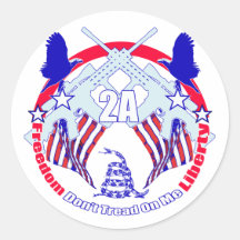 Dont tread on me 2A Stickers