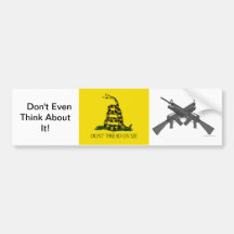 Don't Tread on Me Bumper Sticker