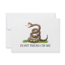 Dont Tread On Me Gadsden American Revolution Flag Custom Announcements