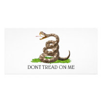 Dont Tread On Me Gadsden American Revolution Flag Custom Photo Card