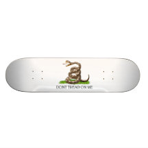 Dont Tread On Me Gadsden American Revolution Flag Skate Board