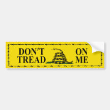 DON'T TREAD ON ME GADSDEN FLAG Bumper Sticker