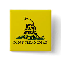 Don't Tread On Me-Gadsden Flag Buttons