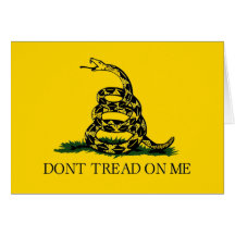 Don't Tread On Me - Gadsden Flag Greeting Cards