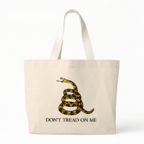 don't tread on me - gadsden flag libertarian canvas bags