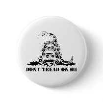 Dont Tread On Me Gadsden Flag Snake Symbol Pinback Button