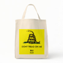 DONT TREAD ON ME, Gadsden Rattler, Will Bratton Tote Bag