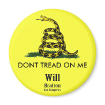DONT TREAD ON ME, Gadsden Rattler, Will Bratton Magnets