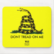 DONT TREAD ON ME, Gadsden Rattler, Will Bratton Mouse Pad