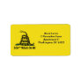 Dont Tread On Me Address Label