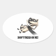 Dont Tread On Me Oval Sticker