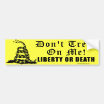 Don't Tread On Me Rattlesnake Bumper Stickers