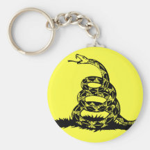 Don't Tread On Me Rattlesnake Keychain