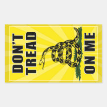 Don't Tread on Me Round Stickers