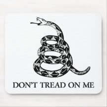 Don't Tread on Me Snake Mousepad