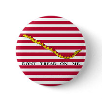 Don't Tread On Me Striped Button