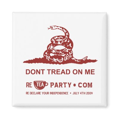 Dont Tread On Me Tea Party Magnet by PeacPac