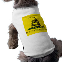 DONT TREAD ON ME, The Gadsden Flag Dog Shirt