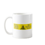 DON'T TREAD ON ME THIS MEANS YOU OBAMA SNAKE FLAG COFFEE MUGS