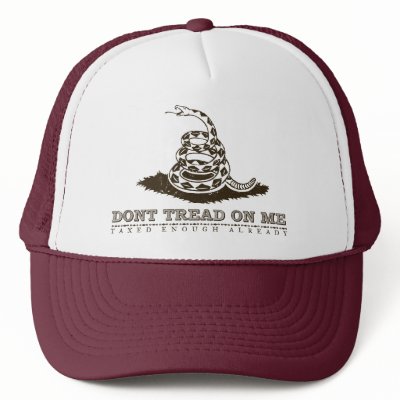 Don't Tread On Me Trucker Hat by Libertymaniacs