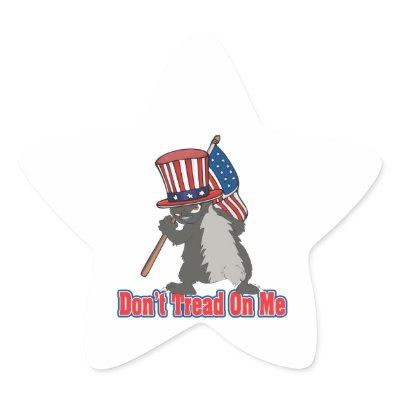 dont tread on me usa bad ass honey badger stickers by super_shop
