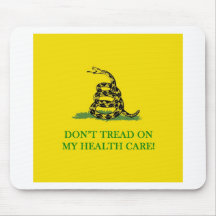 don't tread on my health care obama mouse pads
