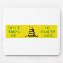 don't tread on my health care obama mousepad