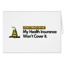 DONT TREAD ON MY HEALTHCARE GREETING CARDS