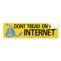 Don't Tread on My Internet! Bummpersticker