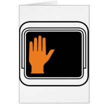 Don't Walk Street Sign Greeting Card