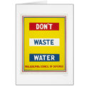 Don't Waste Water WPA cards