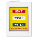 Don't Waste Water WPA cards