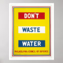 Don't Waste Water WPA posters