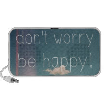 Don't worry be happy caixinhas de som de viagem