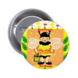 Don't worry, bee happy button