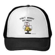 Don't Worry Bee Happy Mesh Hats