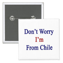Don't Worry I'm From Chile Pinback Button