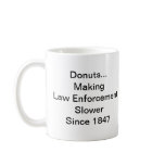 Donut/Cop History mugs