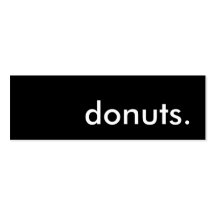 donuts. business cards